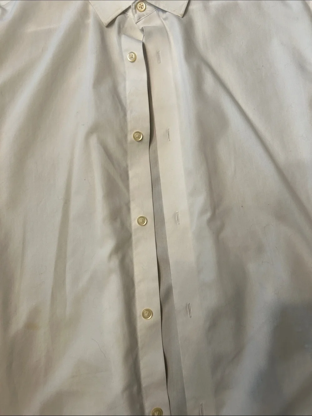 Banana Republic White Men's Dress Shirt - Classic Point Collar Size XL